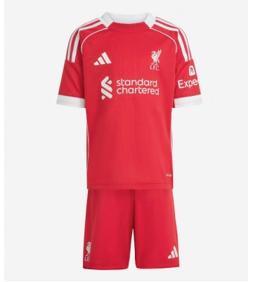 Liverpool Milos Kerkez #6 Hjemmebanetrøje Børn 2025-26 Kortærmet (+ Korte bukser)